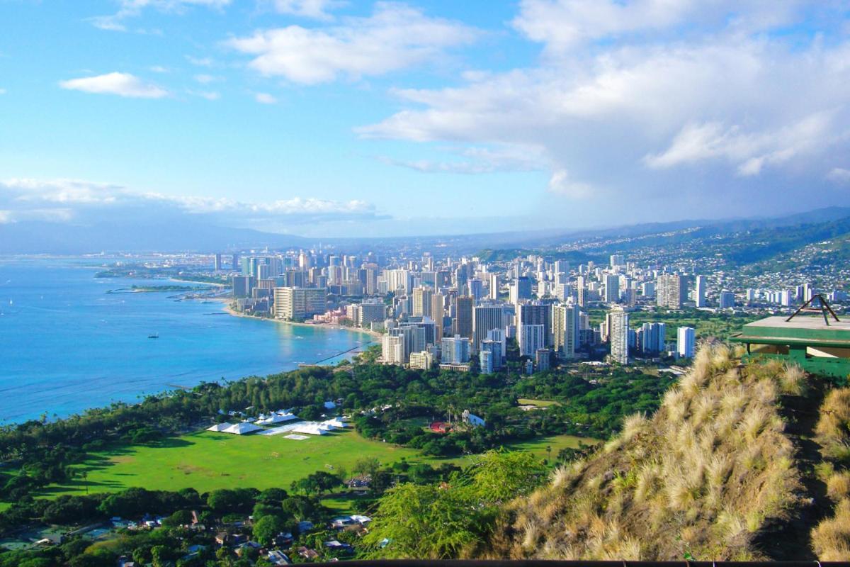 Renovated With City View At Aqua Palms Waikiki Honolulu Exterior photo